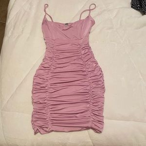 Lilac purple mini dress